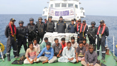 Drugs worth Rs 600 crore recovered from a boat near Gujarat coast