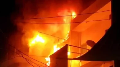 fire in a house in Chhatrapati Sambhajinagar