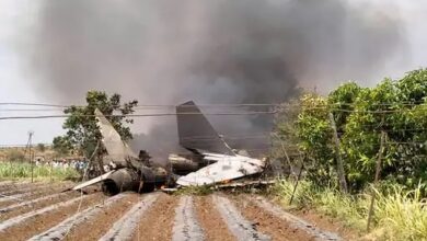 Sukhoi-30 aircraft crashed into a field