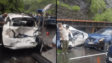 Tragic accident on Nashik-Mumbai highway, container shatters 7 vehicles