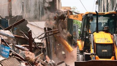 Demolition of 'Madhav' building clears the blockage on Kalyan Malang Road