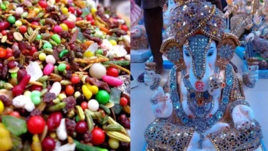 ‘Mira Bhayander ki Shaan’ Ganpati made of mouth freshener became the center of attraction